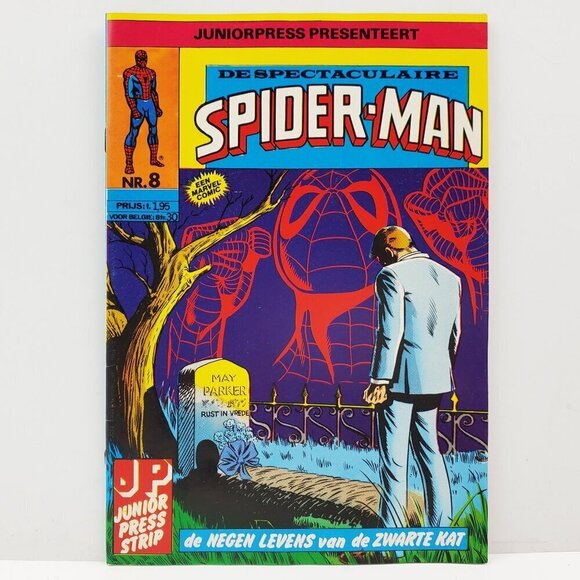 Spectacular Spider-Man Dutch Comic Book 1979 Juniorpress Black Cat #8 NM - Picture 1 of 9